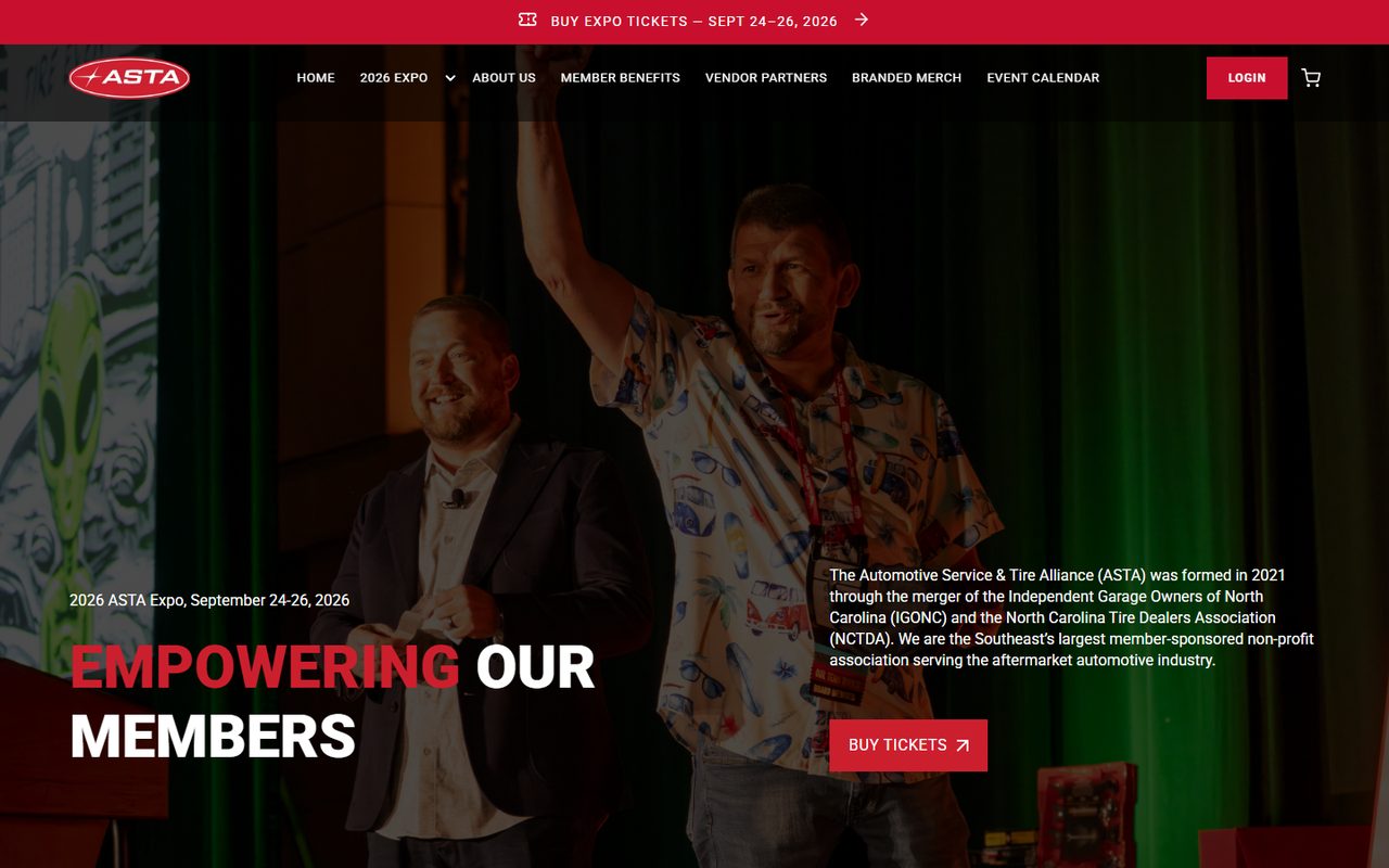 ASTA, Automotive Service & Tire Alliance — built by Zyos Group