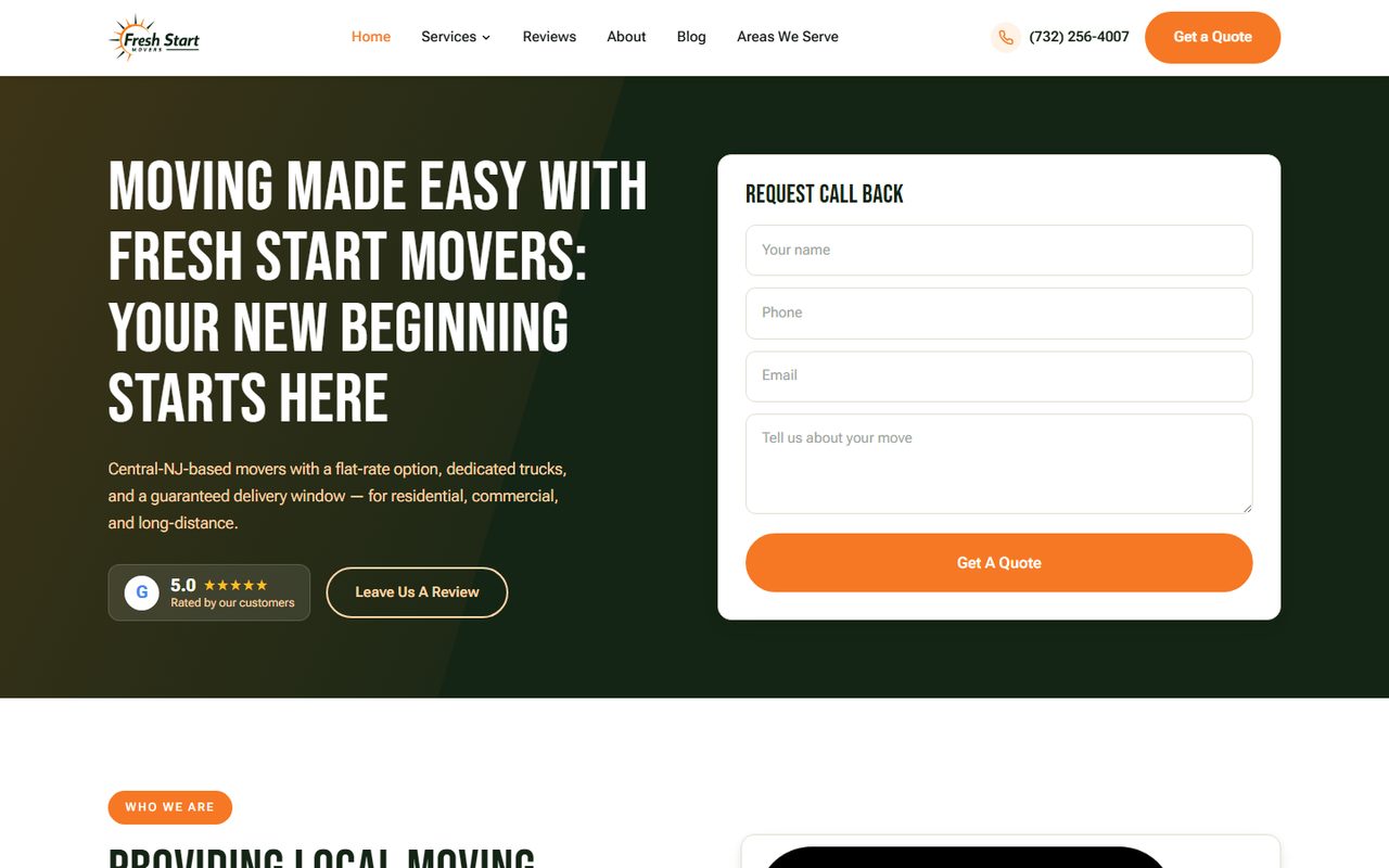 Fresh Start — built by Zyos Group