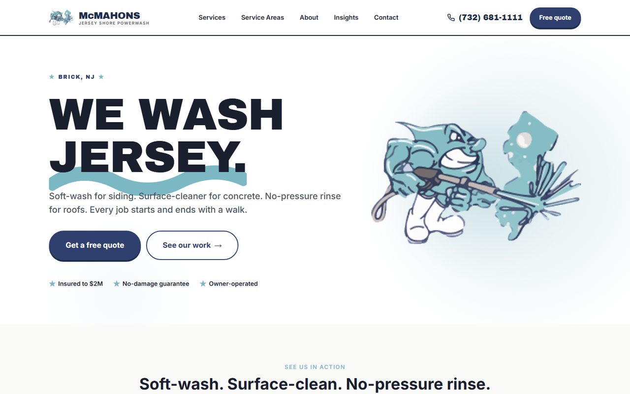 Jersey Shore Powerwash — built by Zyos Group